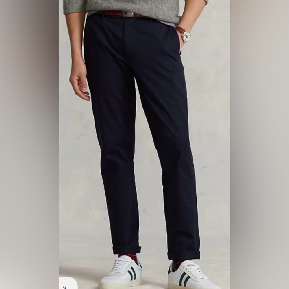 Polo‎ Ralph Lauren Men’s Sz 33/32 Aviator Navy Stretch Classic Fit Chino Pant